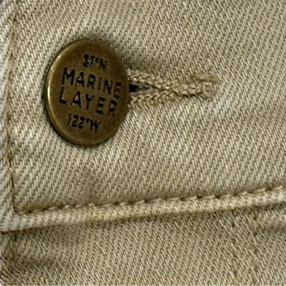 Marine Layer Men’s 5 Pocket Denim Slim Straight Twill Pant Size 32 x 30 NWOT - Picture 3 of 14